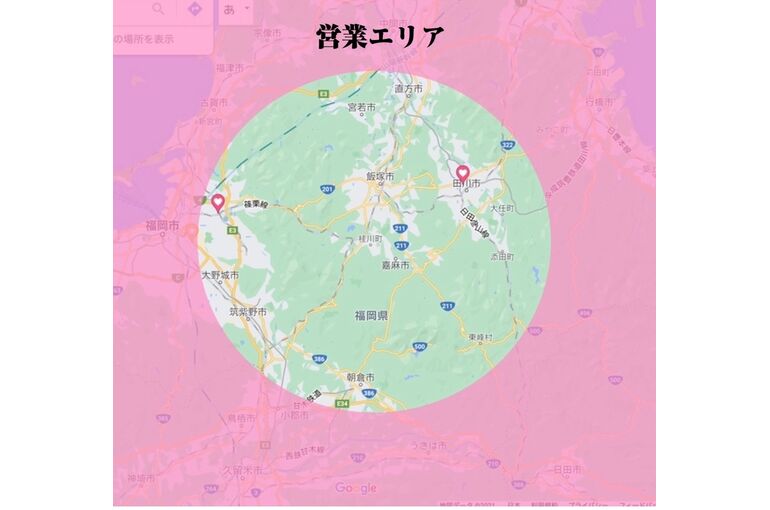 営業エリア地図